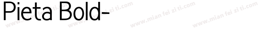 Pieta Bold字体转换